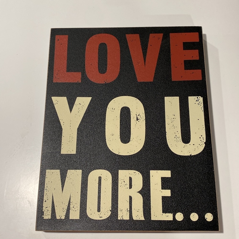 Hobby Lobby! Love you more sign ❤️